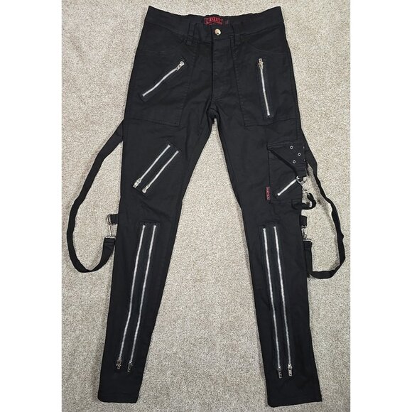 Vintage Y2K Tripp NYC Pants Zippers Pockets Goth Rock Punk Rare Men's Size 32 - Picture 1 of 13